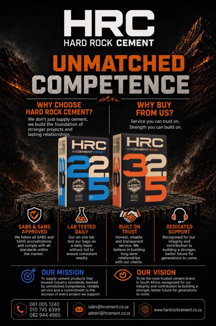 Hard Rock Cement pitch deck, page 4: Why Hard Rock